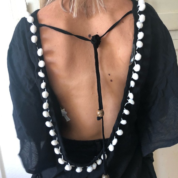 Francesca’s swim little black cover up blouse - Picture 2 of 3